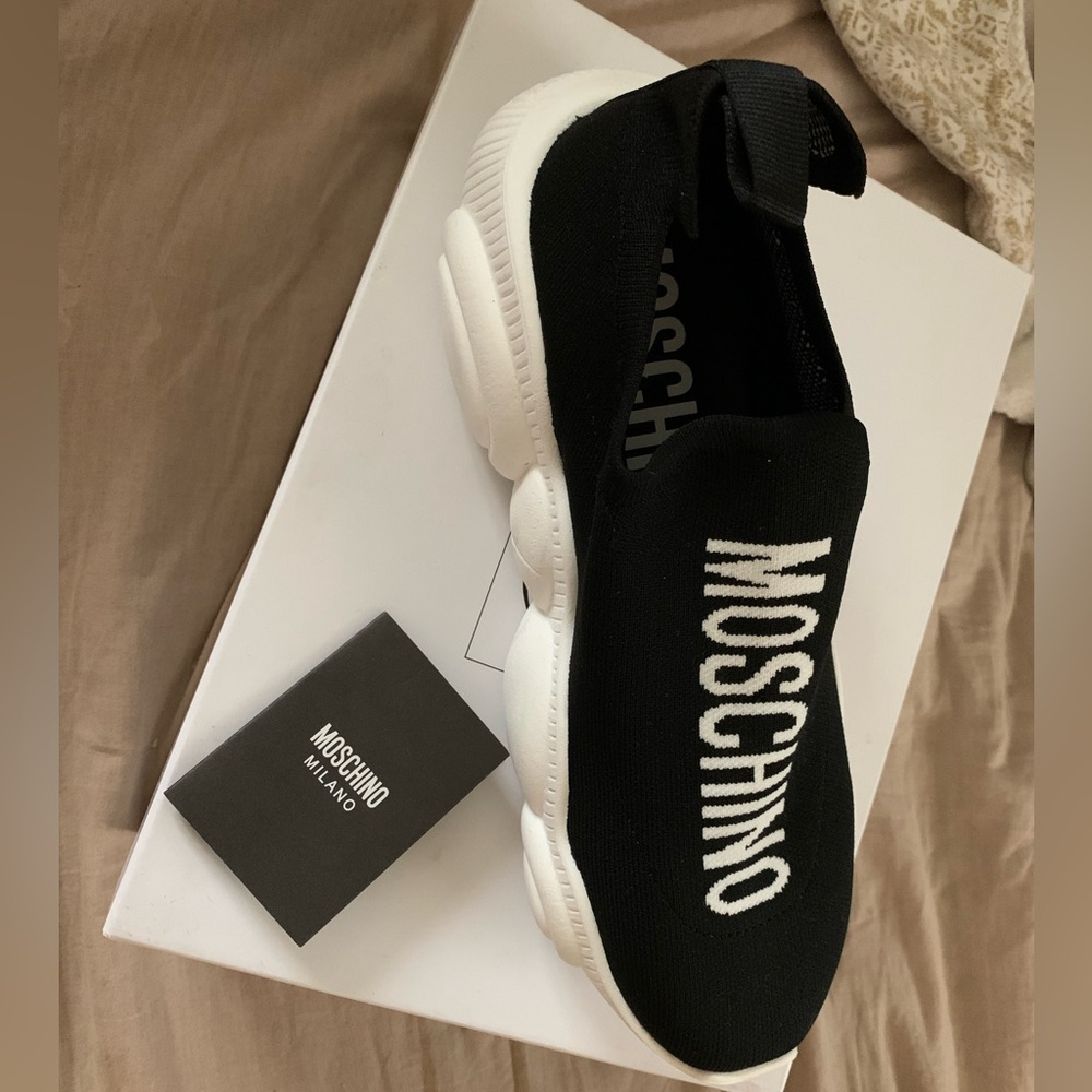 Moschino Sock Trainers Bear Sneaker Italian